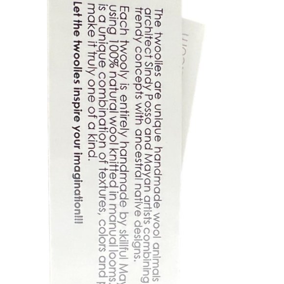 NWT! One-of-a-Kind Twoolies Handmade Wool Giraffe Retired 17" tall Vivid Plush - Picture 12 of 16